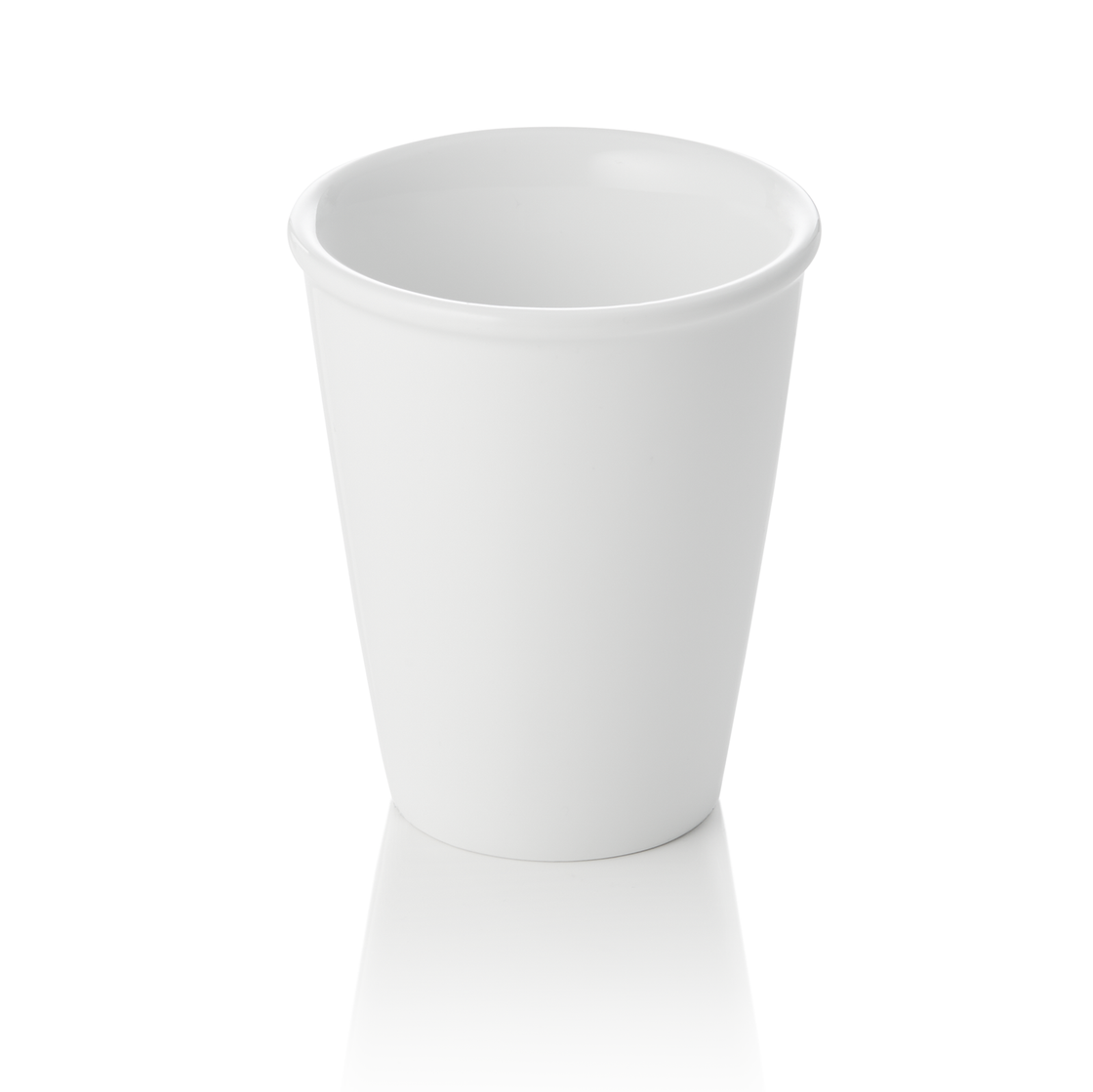 Set 4 cani portelan alb, Ø 8 cm, 220 ml,