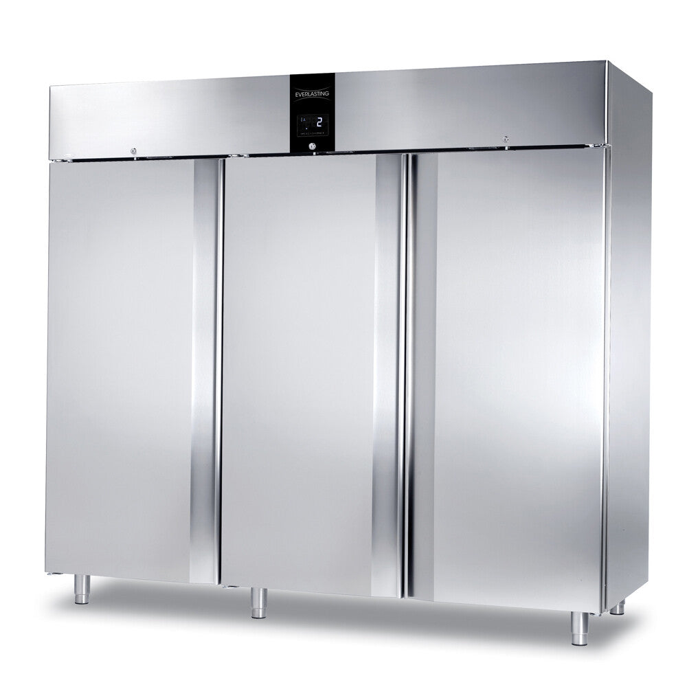 Congelator inox, GN 2/1, temperatura -10° -22°C, capacitate 2100 Litri, 3 usi, functii HACCP, setare umiditate, Professional 2400
