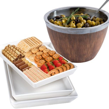 Etajere, platouri, boluri, cosuri servire pentru bufet