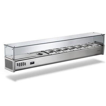 Vitrine ingrediente pizza