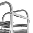 Carucior raft mobil gastronomic pentru tavi 38x55x175 cm inox-5