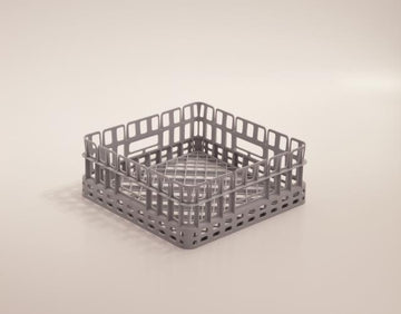 Cos pentru pahare, masina de spalat vase Maxima, 40x40 cm