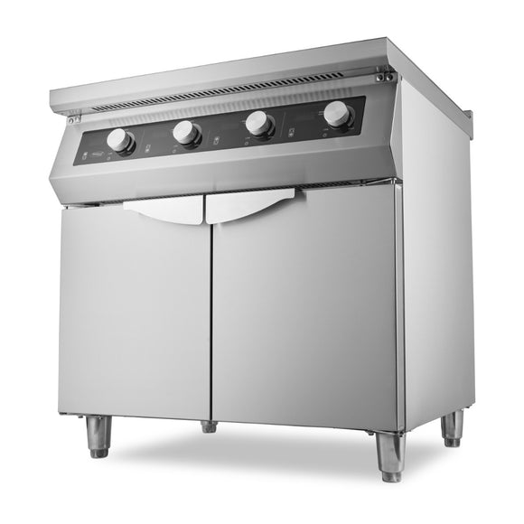 Masina de gatit pe inductie Maxima, 4 zone, linia 700, 80cm, cu baza, 380V, 17kW
