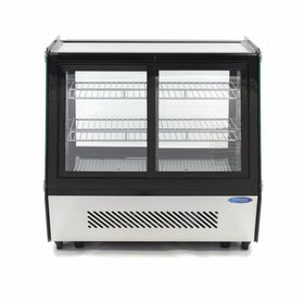 Vitrina refrigerata de banc  0°C /+12°C, model serlf service cu usi culisante in fata/spate, iluminare, 2 polite, 125 Litri - 0