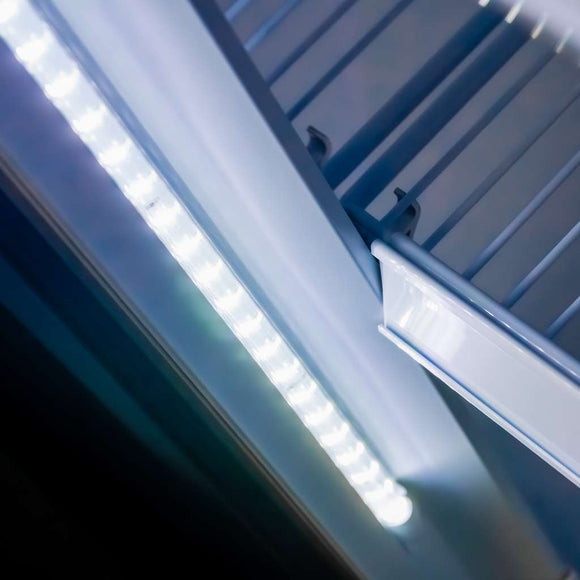 Vitrina frigorifica 3 usi 1506L RICO i180 iluminare LED plafon publicitar superior iluminat