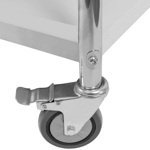 Carucior gastronomic pentru ospatari X STANDARD 86x54x154 cm 5 polite inox