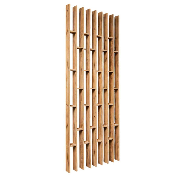 Panou lamele suspendat modular tavan/perete H-250 cm L-96 cm G-10 cm stejar kraft