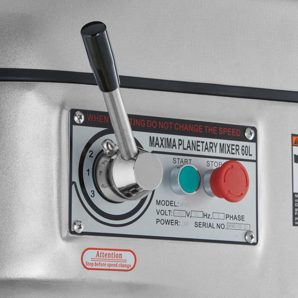 Mixer Planetar - 60L - 30kg Aluat - 3 Viteze
