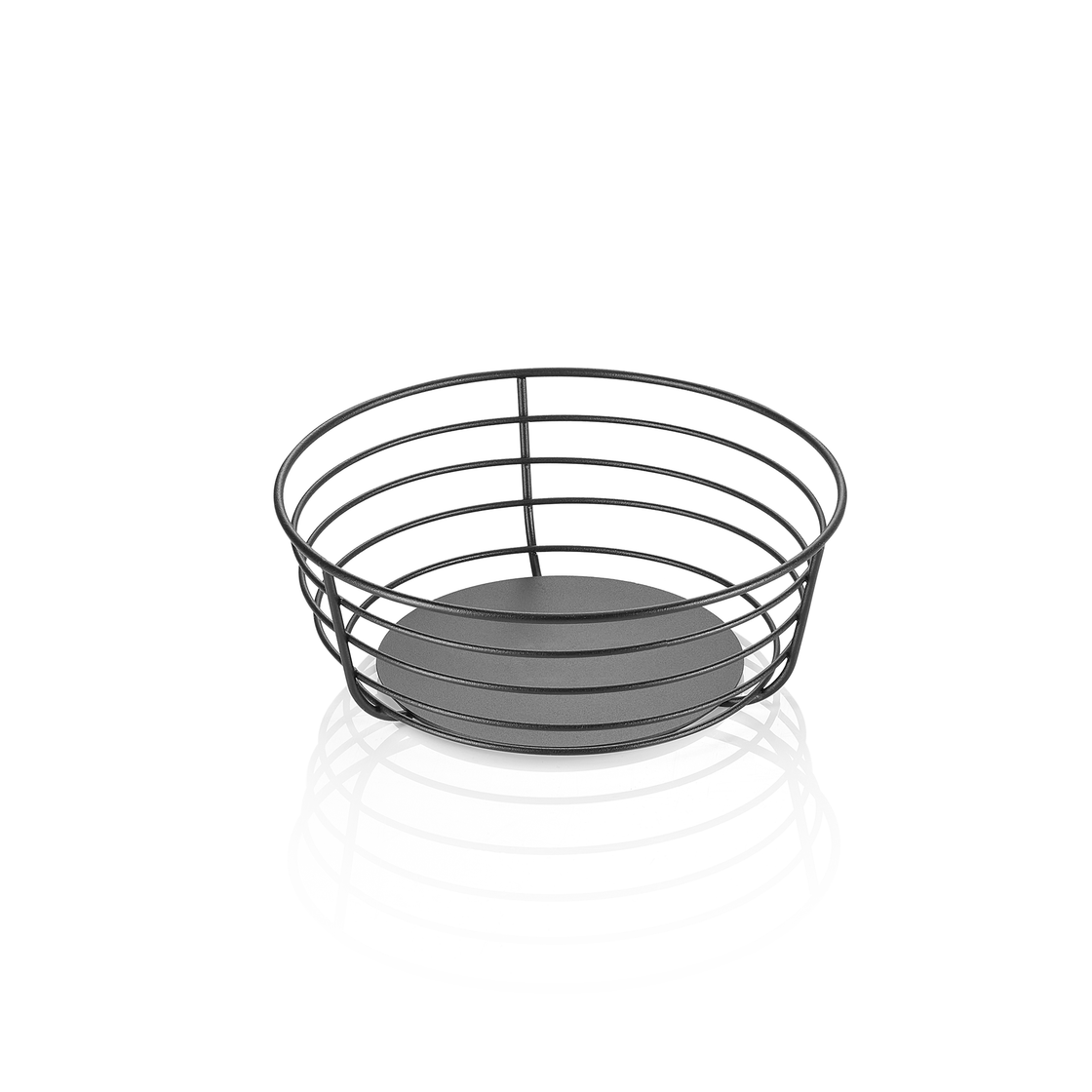 Cos pentru bufet din metal, Ø 23 cm, inaltime 8,5 cm, metal, acoperit cu pulbere