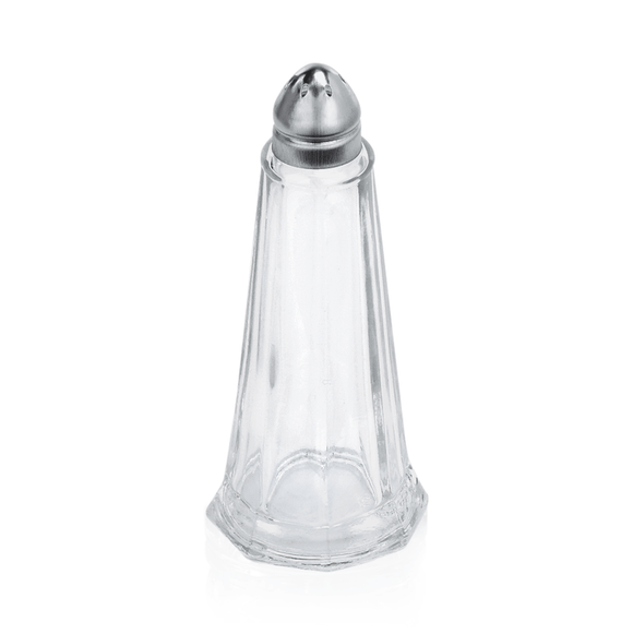 Set solnita si pipernita, Ø 4,5 cm, inaltime 11 cm, set 12 bucati, inox, sticla