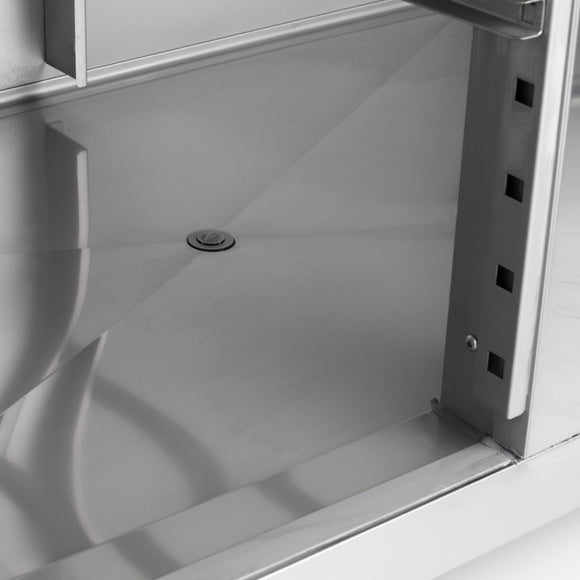 Frigider inox cu 2 usi pentru patiserie (tavi 60x40 cm), -28 C, 1200 Liti, ghidaje ajustabile, agent frigorific ecologic...