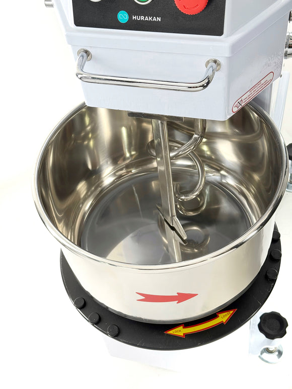 Malaxor Spiral de Aluat cu Cuva Detasabila Hurakan HKN-20CN2V - Malaxoare aluat