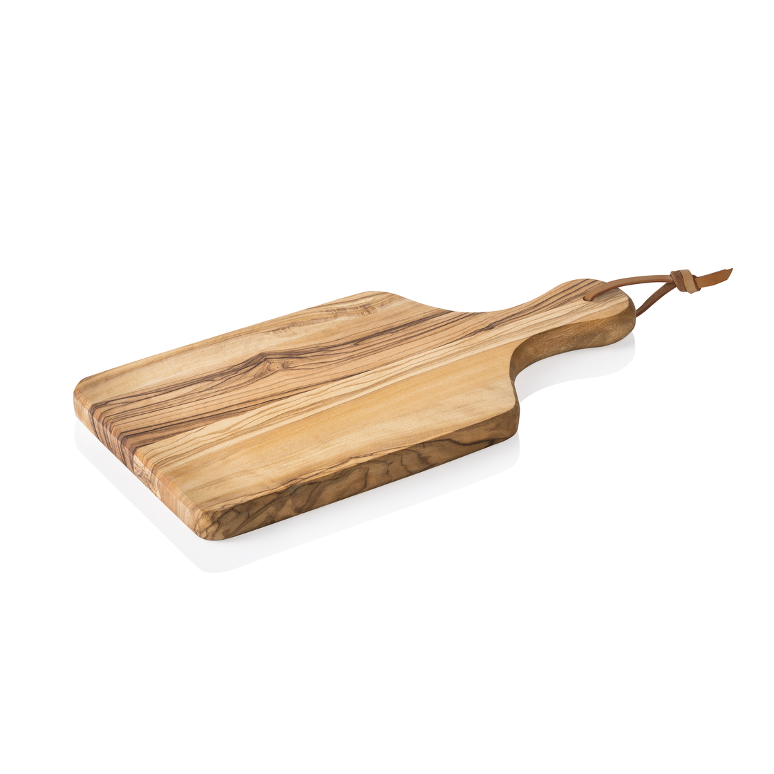 Platou de servire cu maner PURE OLIVE, 24 x 11 cm, lemn de maslin