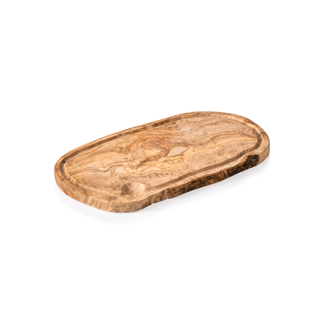 Platou servire PURE OLIVE, 35 x 18 cm, lemn de maslin