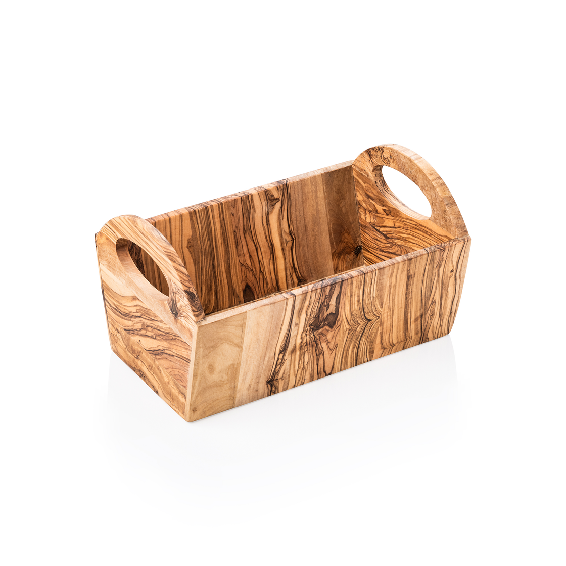 Cos PURE OLIVE, 28 x 15 x 16,5 cm, lemn de maslin