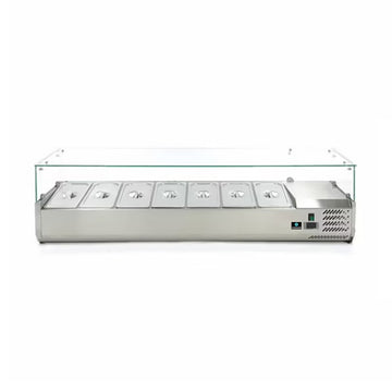 Vitrina Frigorifica de Toppinguri Hurakan HKN-VRX1500/330 - vitrine frigorifice de masa
