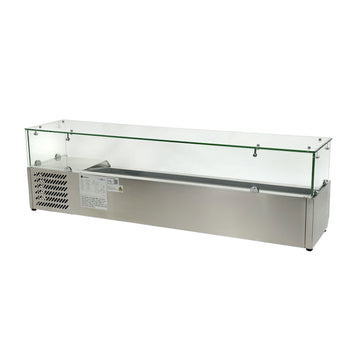 Vitrina Frigorifica de Toppinguri Hurakan HKN-VRX1500/330 - vitrine frigorifice de masa