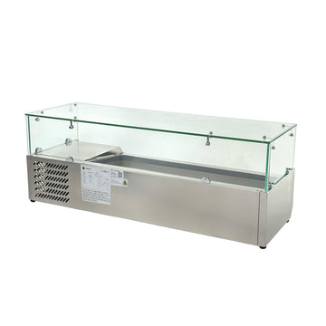 Vitrina Frigorifica de Toppinguri Hurakan HKN-VRX1200/380 - vitrine frigorifice de masa