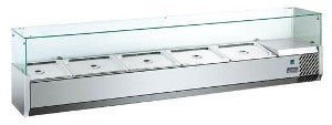 Vitrina Frigorifica de Toppinguri Hurakan HKN-VRX1500/380 - vitrine frigorifice de masa