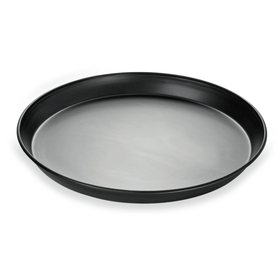 Tava pizza tabla neagra Ø20 cm, H2,5 cm, margini ramforsate