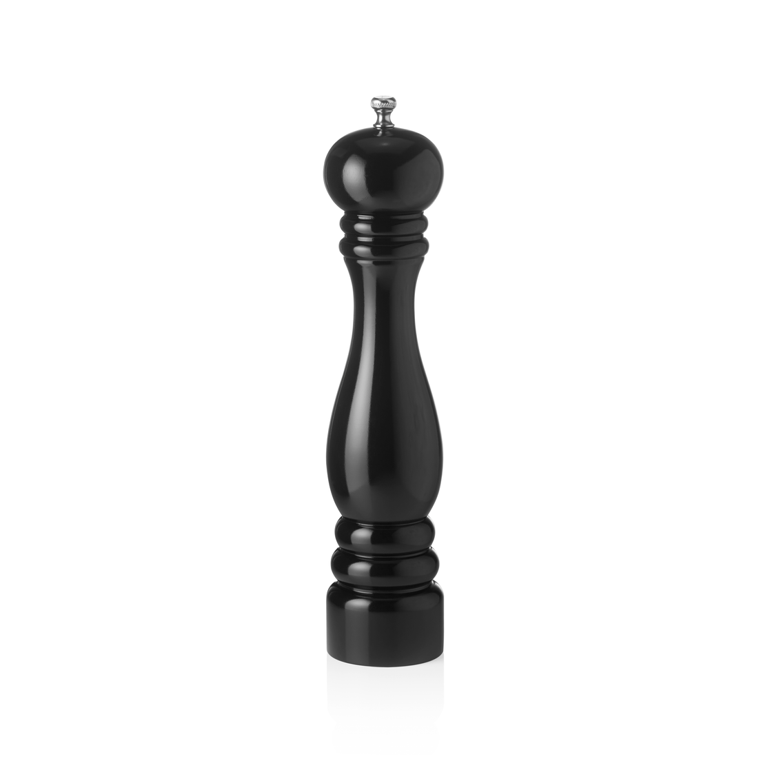 Rasnita de piper cu mecanism ceramic CLASSIC MILL, inaltime 30 cm, negru lucios, ceramica, lemn