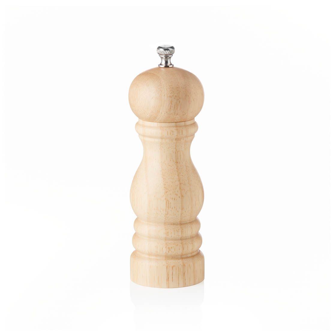 Rasnita de piper cu mecanism ceramic CLASSIC MILL, inaltime 15 cm, lemn lacuit natural, ceramica, lemn
