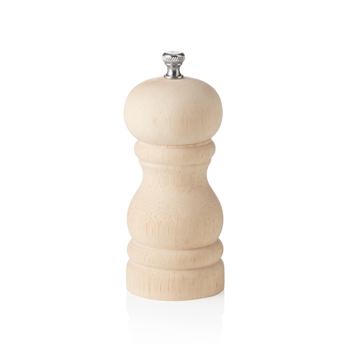 Rasnita de piper cu mecanism ceramic CLASSIC MILL, inaltime 11 cm, lemn natural nelacuit, ceramica, lemn