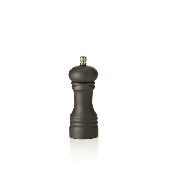 Rasnita de sare din metal cu mecanism de macinare din otel inoxidabil, inaltime 15 cm, otel inoxidabil