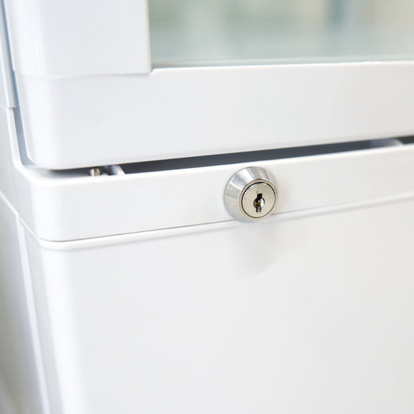 Vitrina refrigerata, 235 Litri, cu iluminare, H 170 cm, alb