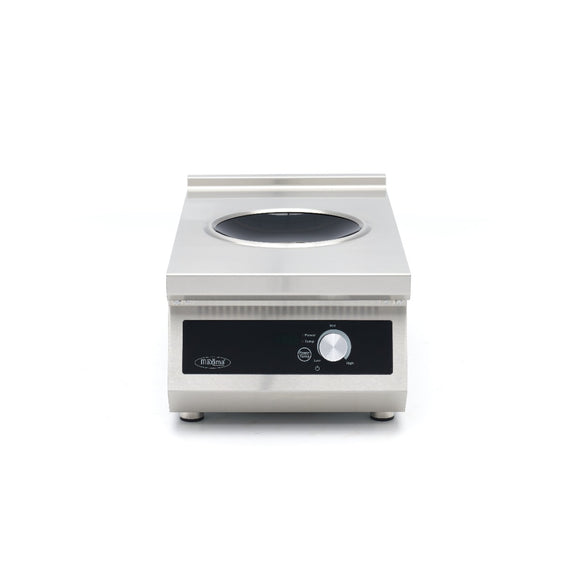 Arzator wok pe inductie Maxima, Ø28cm, linia 700, model de banc, 380V, 5kW