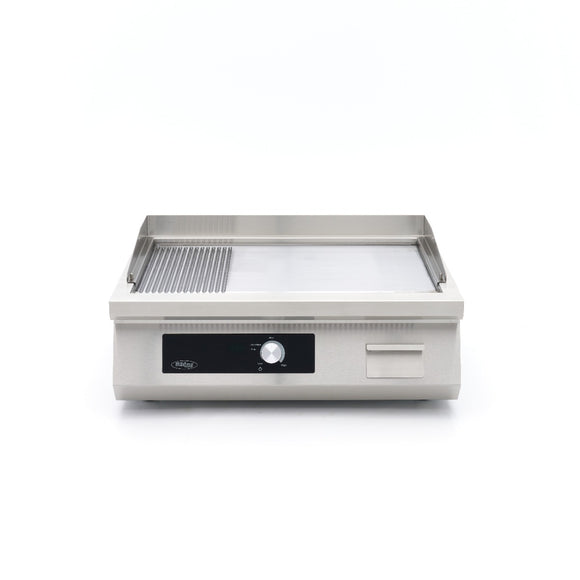 Plita fry top pe inductie Maxima, neted + striat, linia 700, 80cm, model de banc, 380V, 5kW