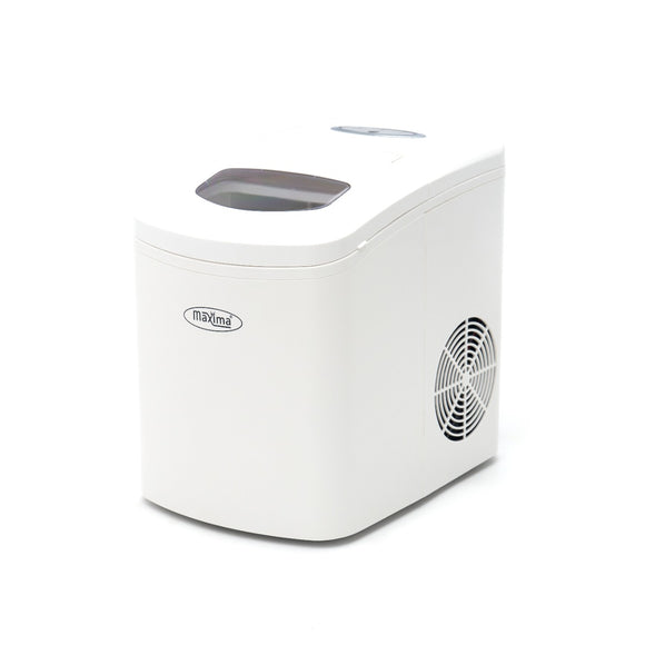 Masina de gheata Maxima, productie 10-12kg/zi, gheata tip bullet, racire cu aer, alb