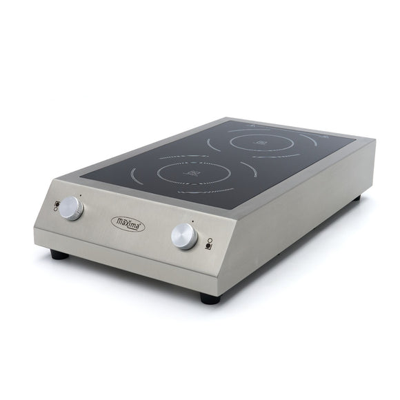 Masina de gatit pe inductie Maxima, 2 zone, linia 700, 40cm, model de banc, 380V, 7kW