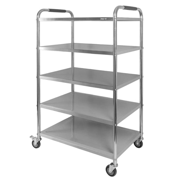 Carucior gastronomic pentru ospatari X STANDARD 86x54x154 cm 5 polite inox