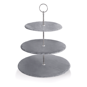 Etajera cu 3 rafturi, inaltime 34 cm, ardezie