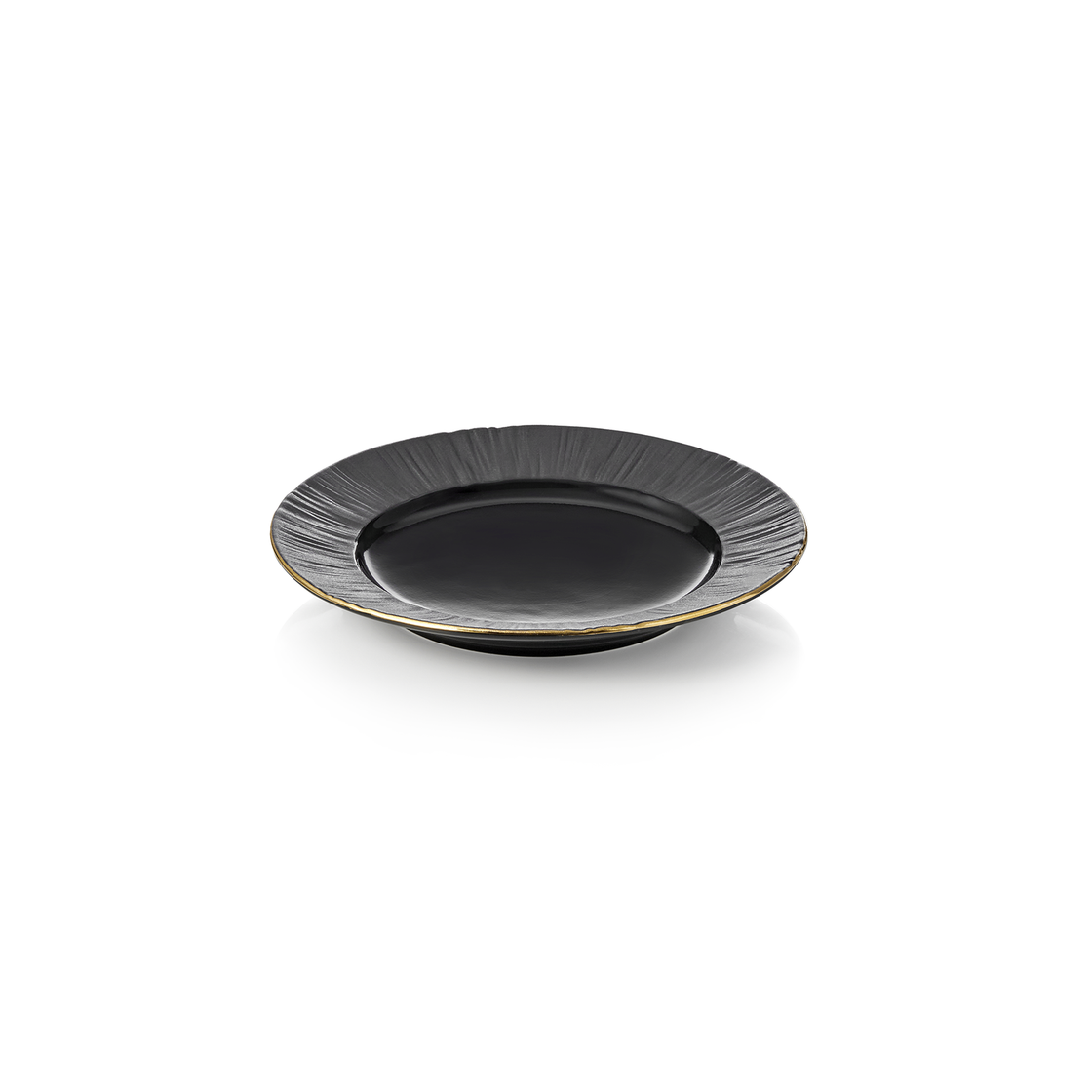 Set farfurii MAYA KURO, intinse, Ø 16,5 cm, negru, set 6 bucati, portelan