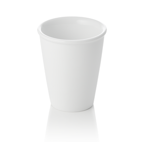 Set 4 cani portelan alb, Ø 8 cm, 220 ml,