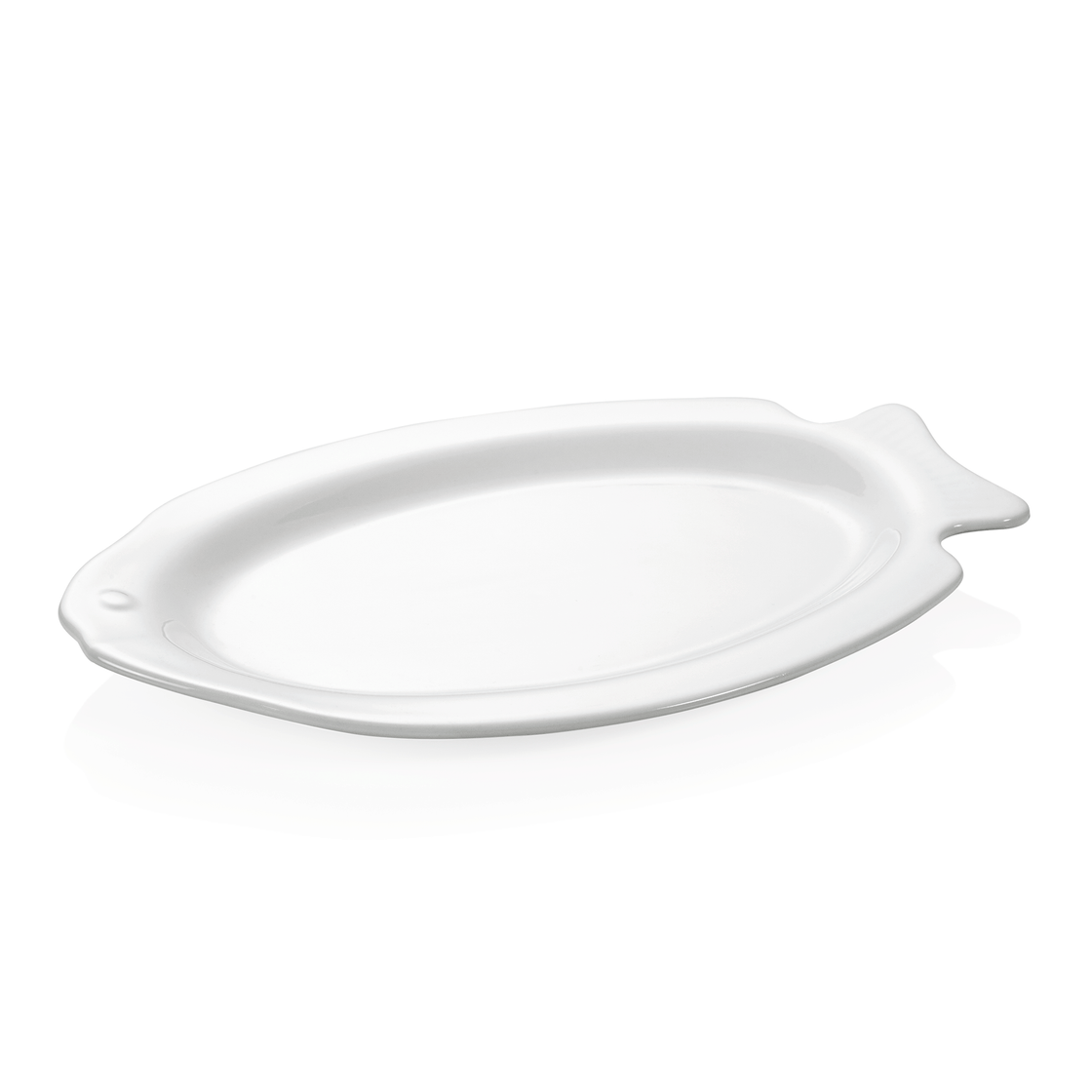 Set farfurii pentru peste, 37,5 x 25 x 2 cm, set 6 bucati, portelan