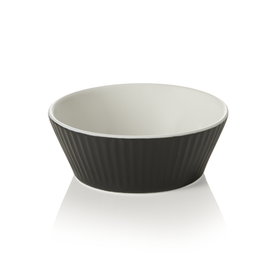 Set boluri pentru ramekin, Ø 9 cm, 200 ml, negru, 6 bucati, portelan