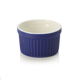 Set boluri pentru ramekin, Ø 7 cm, 85 ml, albastru, 6 bucati, portelan