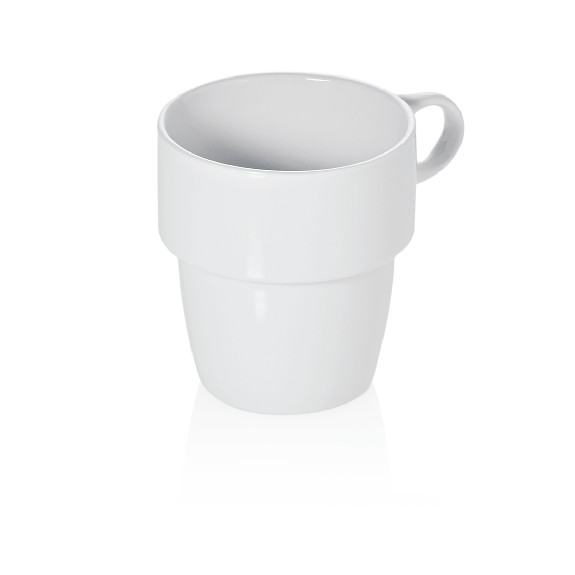 Set 6 cani portelan, conic, Ø 8 cm, 250 ml