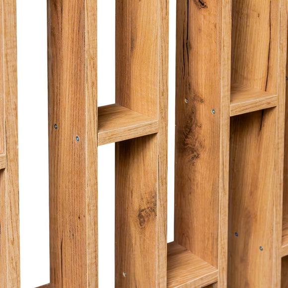 Panou lamele suspendat modular tavan/perete H-250 cm L-96 cm G-10 cm stejar kraft