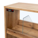 Vitrina pentru bomboane cu sticla H-127 cm L-106 cm G-30 cm stejar kraft/negru-6