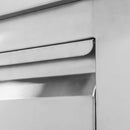 Masa mobila din inox cu trei sertare 60x60xH85 cm-7