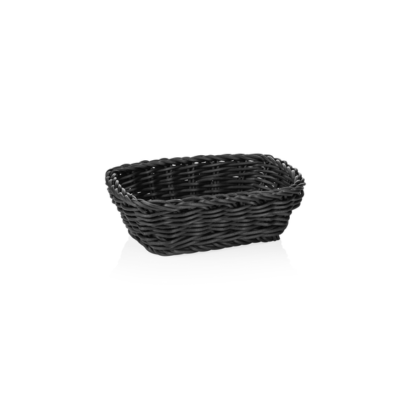 Cosuri de masa profesionale Basket Weaver, 19 x 13 x 6 cm, negru, polipropilena, fara BPA