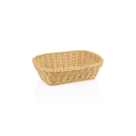 Cosuri de masa profesionale Basket Weaver, 26,5 x 19 x 7 cm, bej deschis, polipropilena, fara BPA