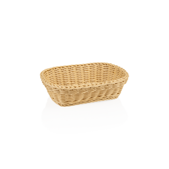 Cosuri de masa profesionale Basket Weaver, 26,5 x 19 x 7 cm, bej deschis, polipropilena, fara BPA