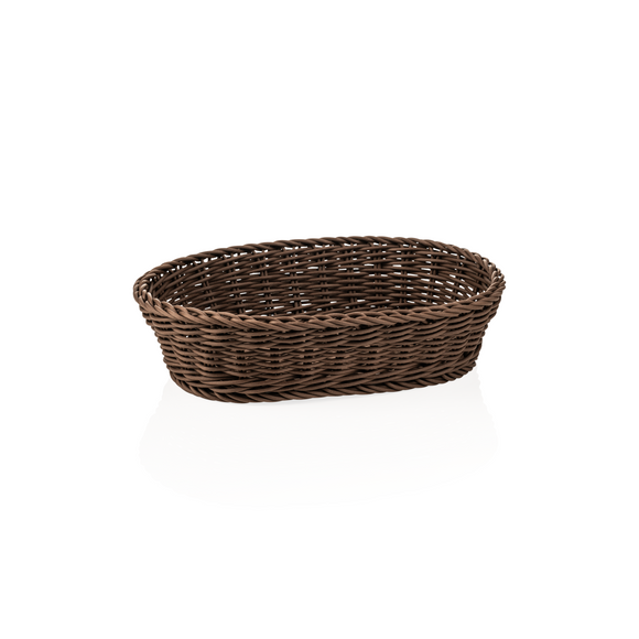 Cosuri profesionale de masa ovale, 32 x 23 x 7 cm, maro, polipropilena, fara BPA