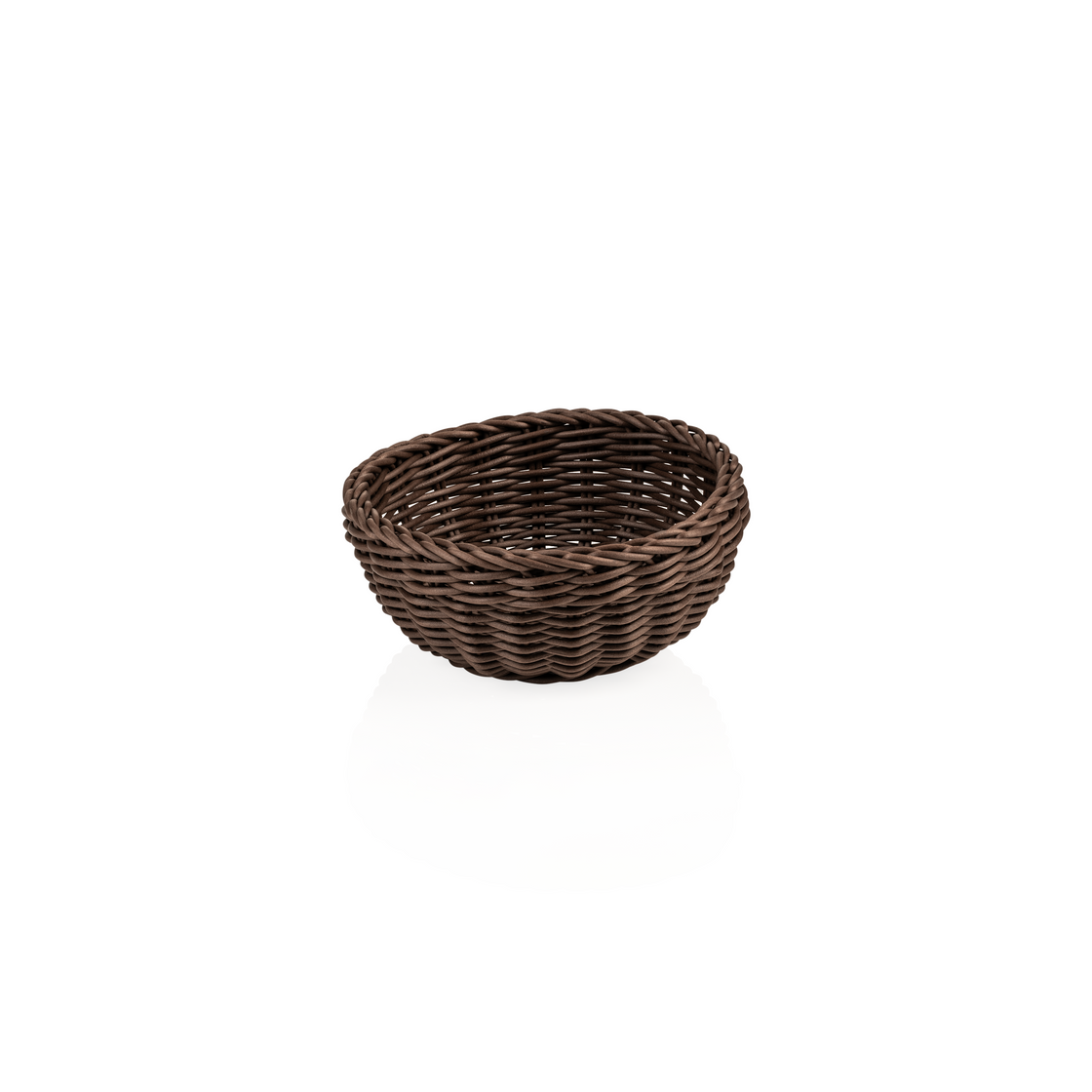 Cosuri de masa profesionale Basket Weaver, diametru 20 cm, inaltime 8 cm, maro, polipropilena, fara BPA