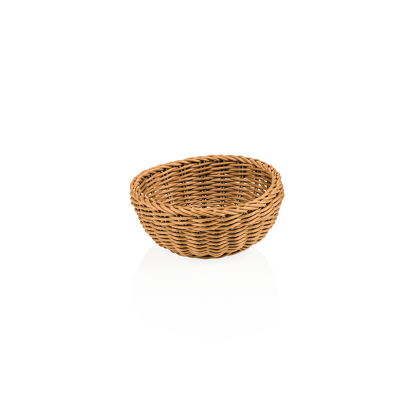 Cosuri profesionale pentru masa Basket Weaver, Ø 20 cm, inaltime 8 cm, bej, polipropilena, fara BPA